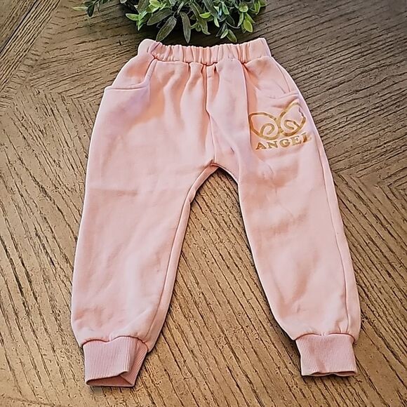 Pink angel joggers size 4T - Picture 1 of 8